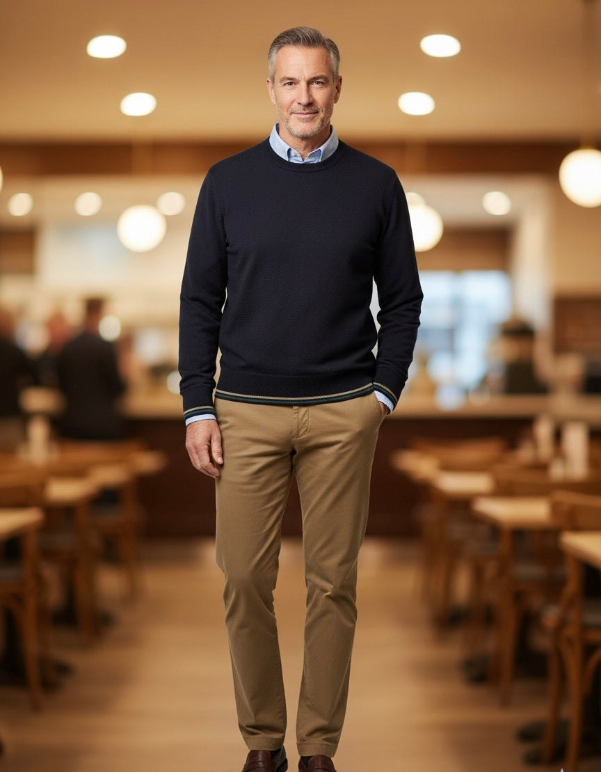 Camisola Azul Malha red.