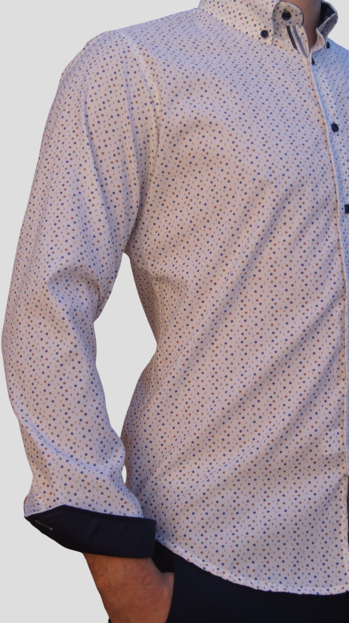 Slim fit - pintas azul, verde, castanho