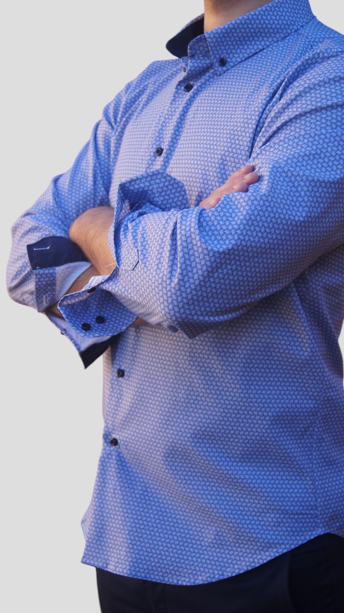 Slim Fit - fantasia azul