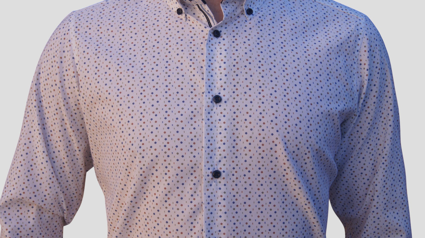 Slim fit - pintas azul, verde, castanho