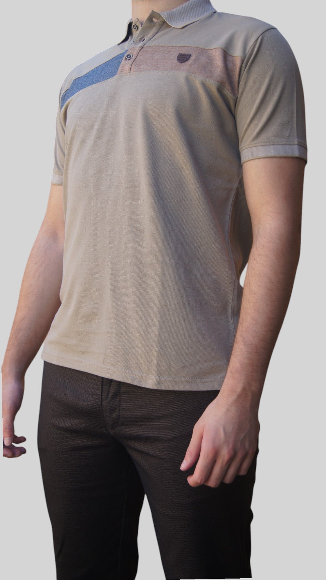 Polos Manga Curta - Regular Fit - Bege