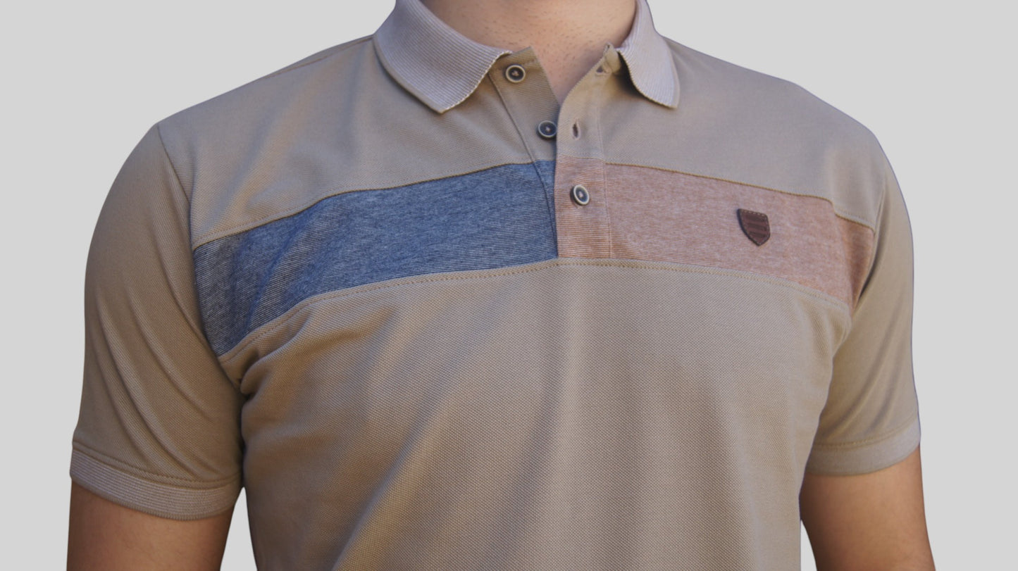 Polos Manga Curta - Regular Fit - Bege