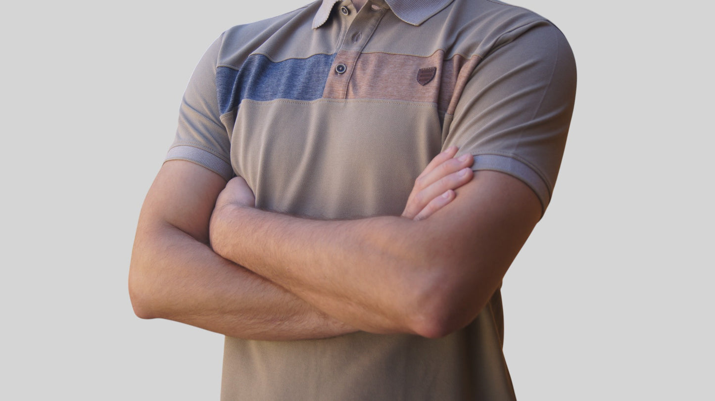 Polos Manga Curta - Regular Fit - Bege