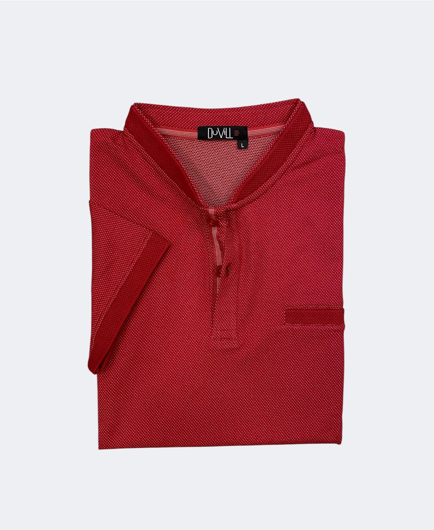 Polo Manga Curta -. Regular Fit - Vermelho
