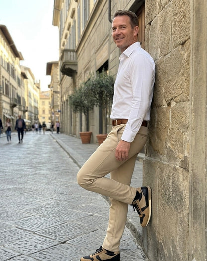 Calça Chino Bege
