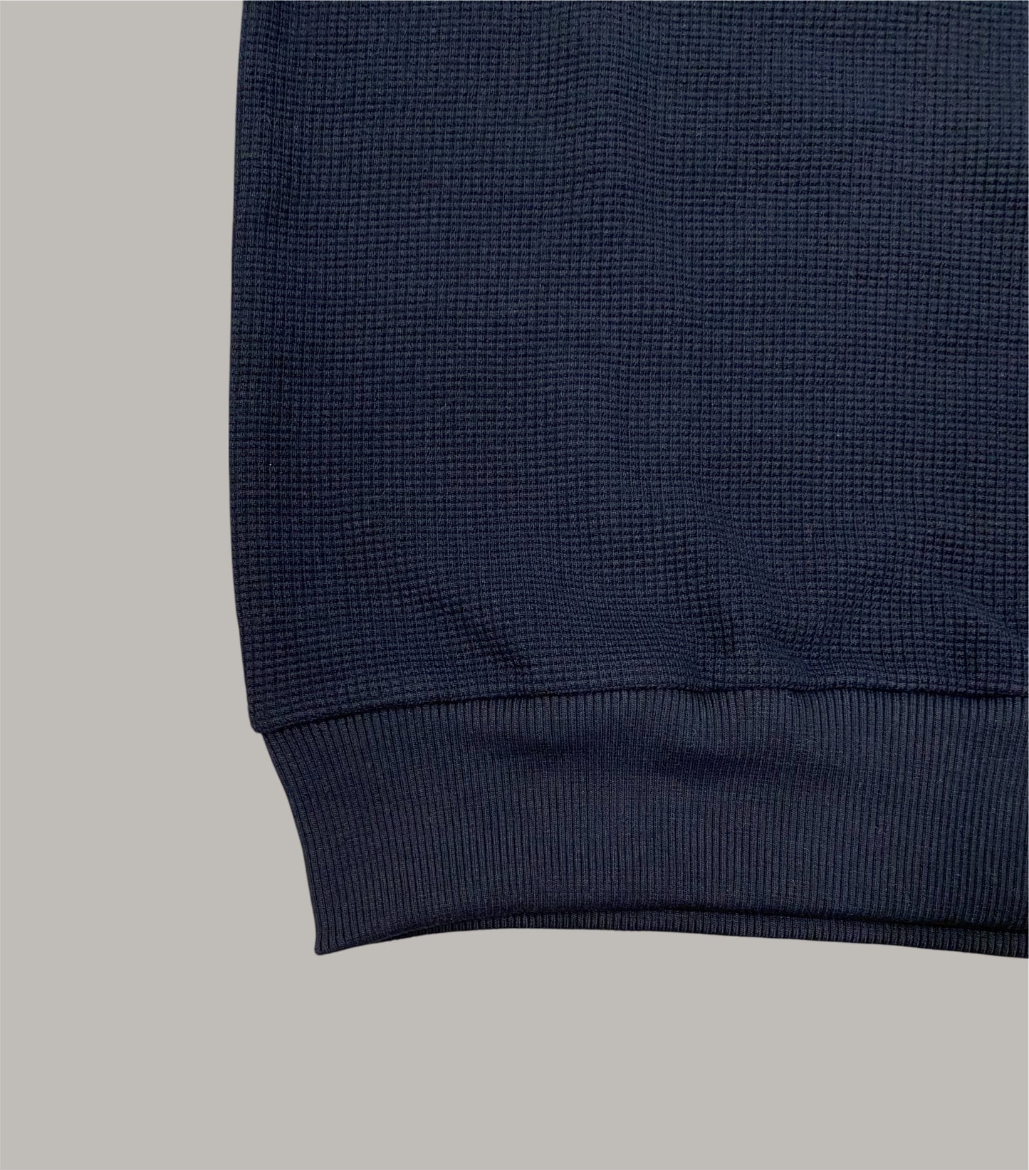 Camisola Botão Azul texturado