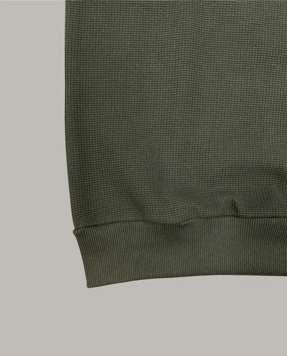 Camisola Botão Verde texturado