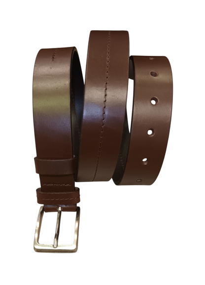 Cintos Castanho com pesponto