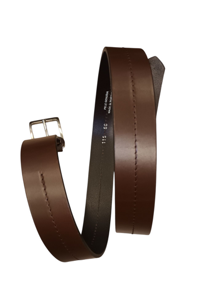 Cintos Castanho com pesponto