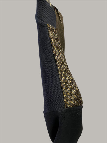 Casaco Fecho Castanho Mescla Cardado