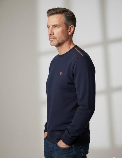 Camisola Gola Redonda Azul