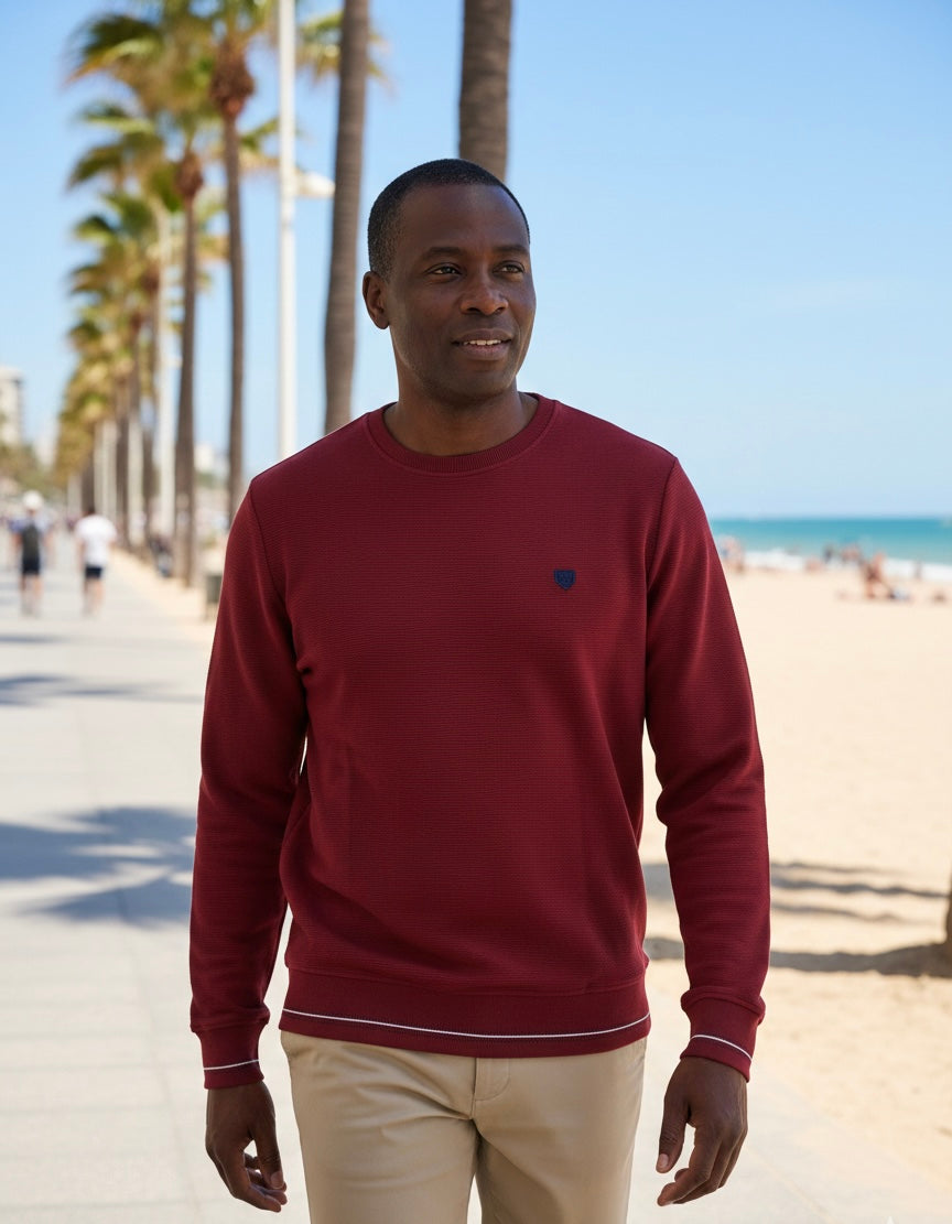 Camisola corte redondo Bordo