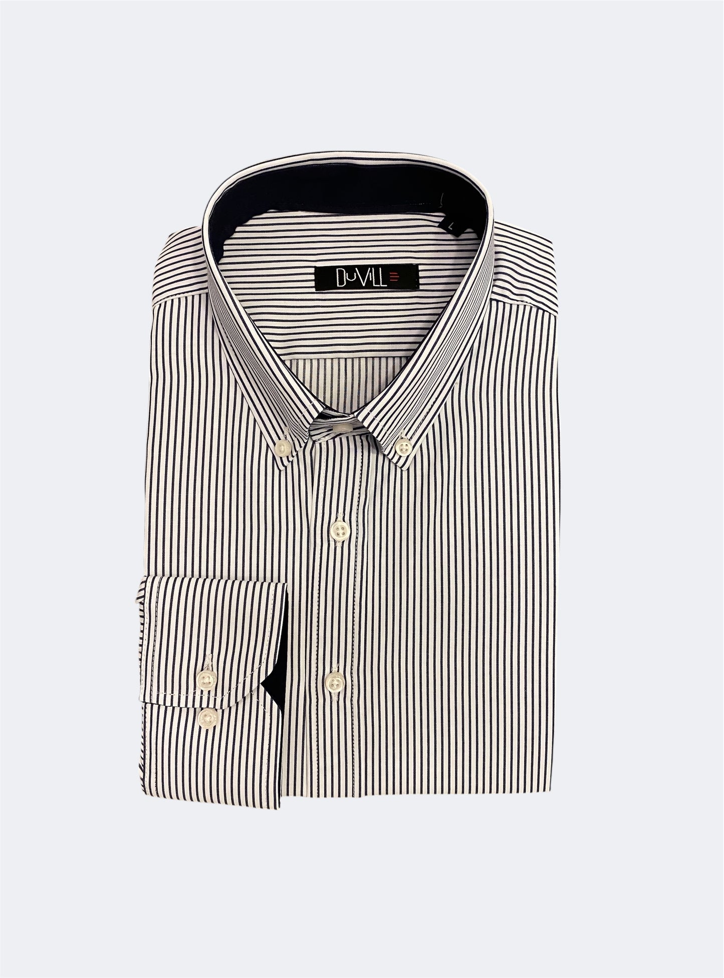 Camisa Regular Fit Risca Azul