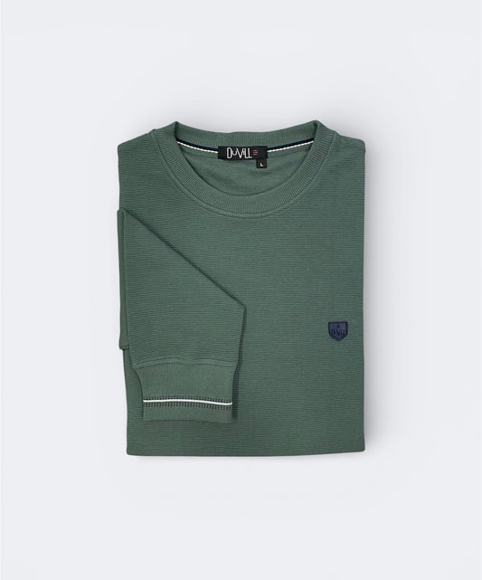 Camisola corte redondo Verde