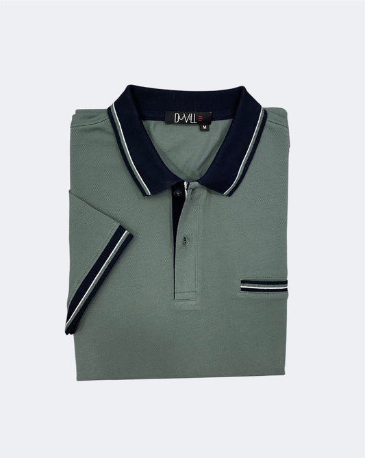 Polo Piquet Manga Curta Verde