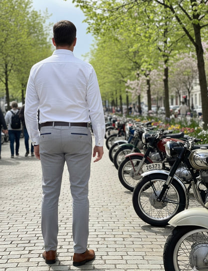 Calça Chino Cinza Claro