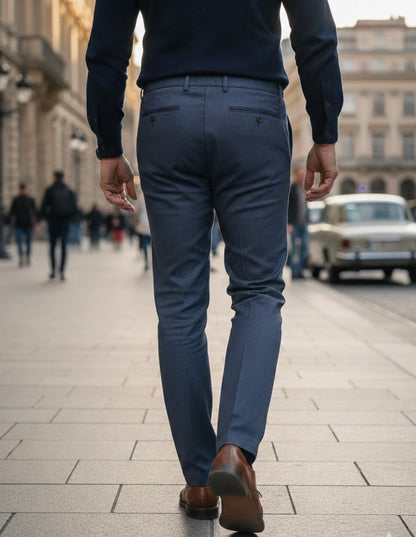 Calça Chino Azul Petróleo