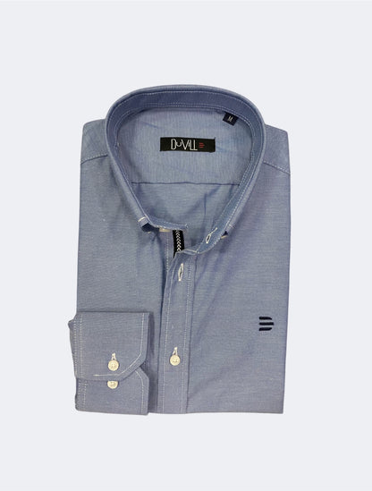 Camisa Slim Fit Azul