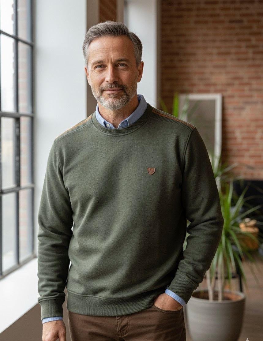 Camisola Gola Redonda Verde