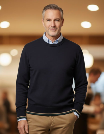 Camisola Azul Malha red.