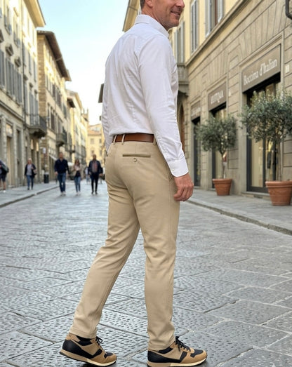 Calça Chino Bege