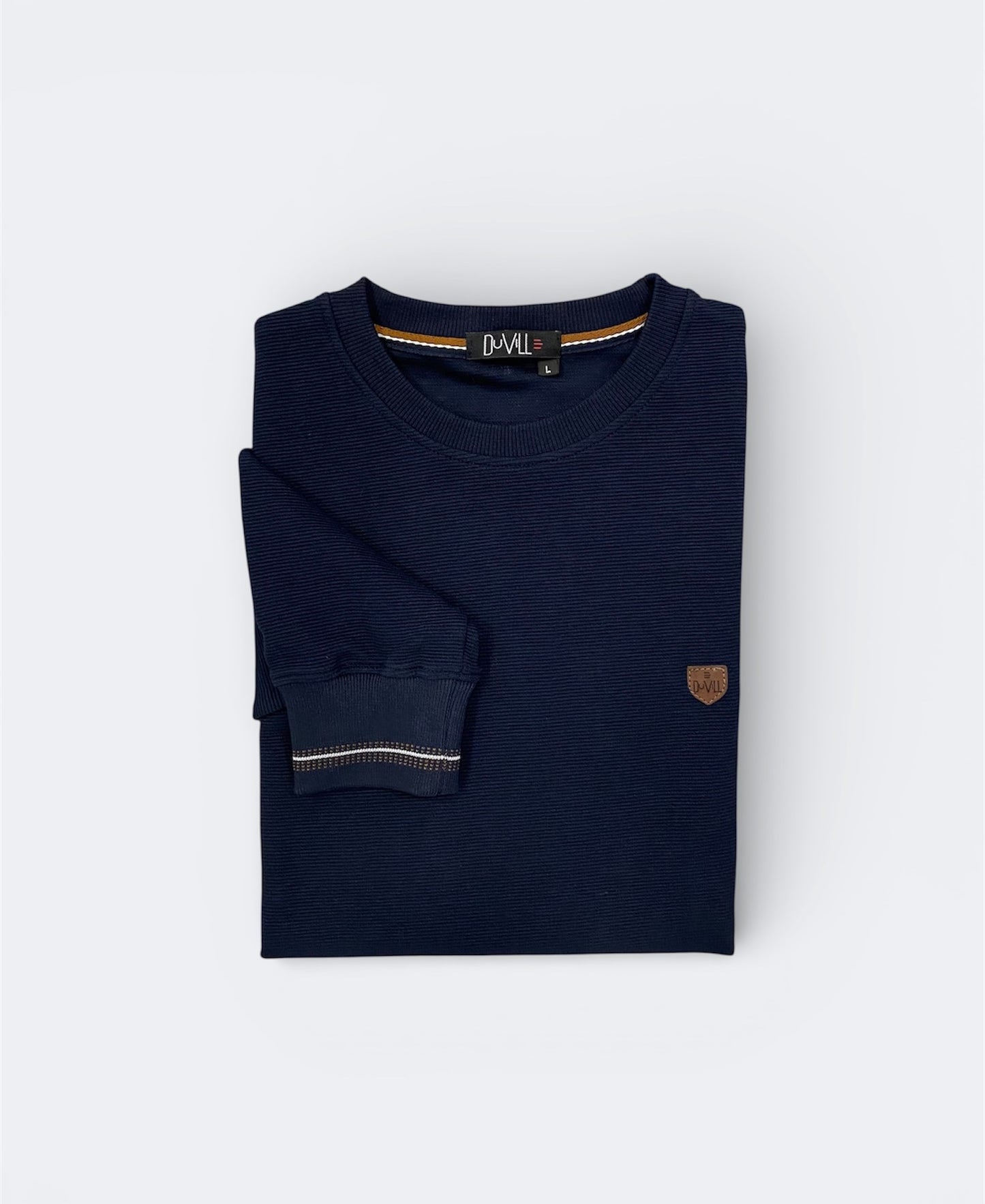 Camisola corte redondo Azul