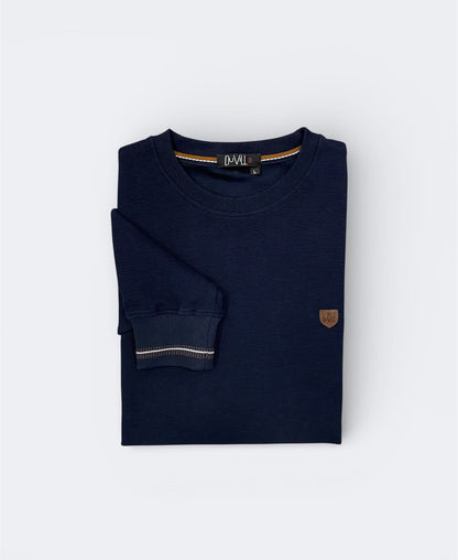 Camisola corte redondo Azul