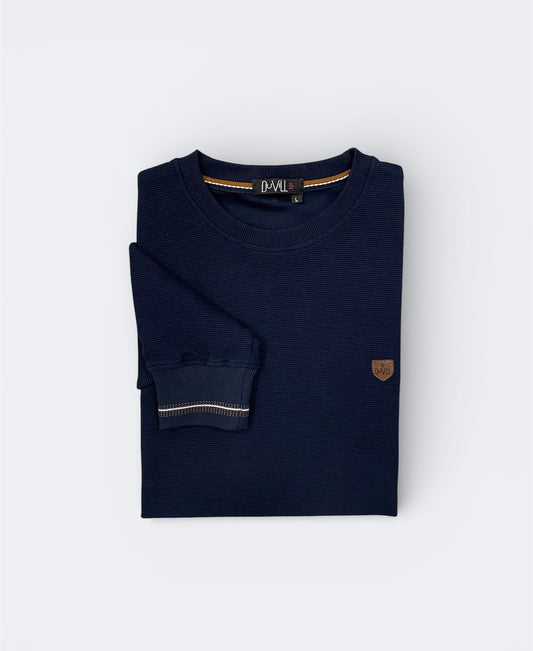 Camisola corte redondo Azul