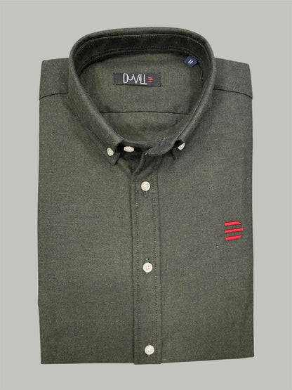 Camisa Slim Fit Verde lisa