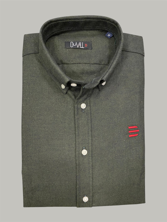 Camisa Slim Fit Verde lisa