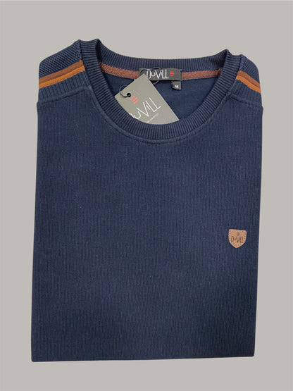 Camisola Gola Redonda Azul