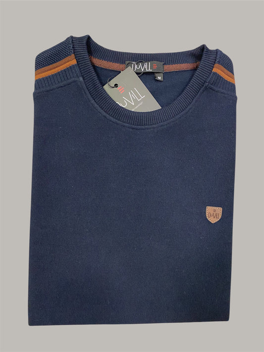 Camisola Gola Redonda Azul