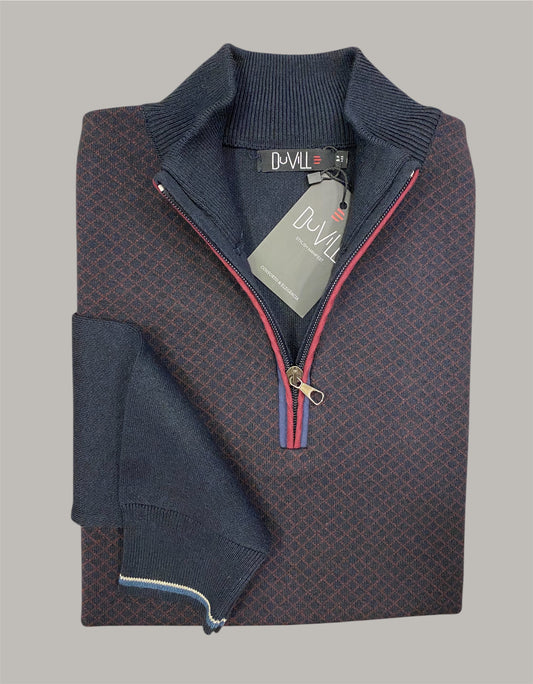 Malha Fecho Losango Bordo