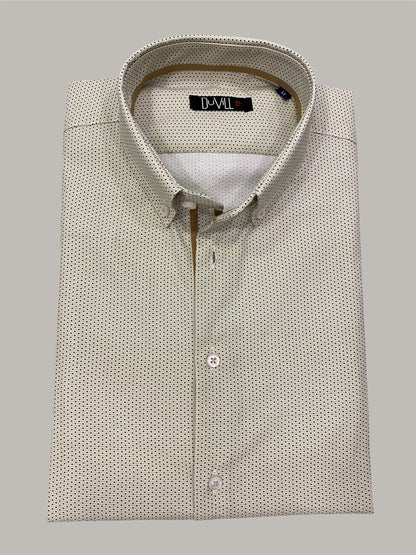 Slim Fit - verde claro com pintas