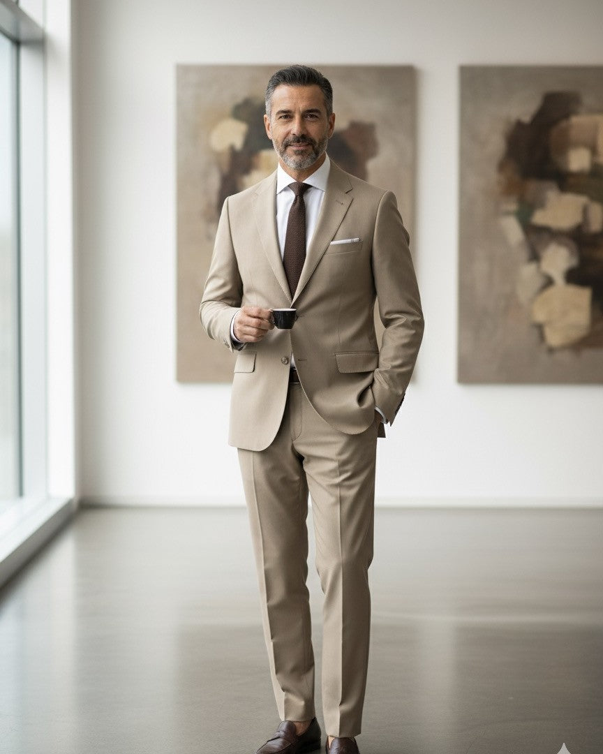 Fatos Regular Fit Bege