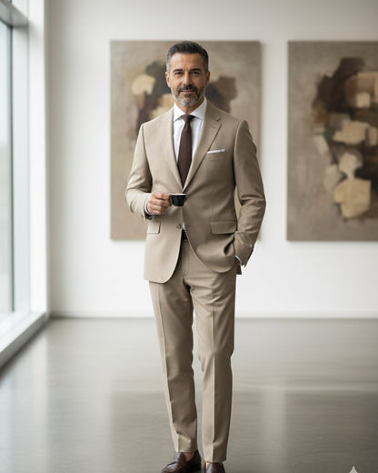 Fatos Regular Fit Bege