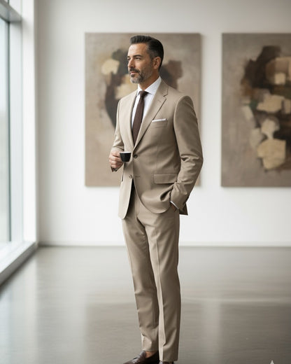 Fatos Regular Fit Bege