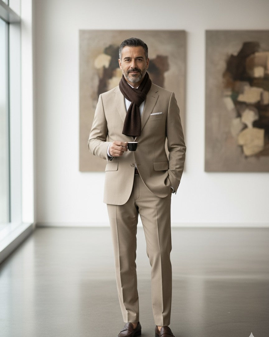 Fatos Regular Fit Bege