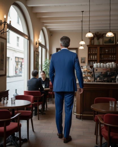 Fatos Regular Fit Azul Aberto