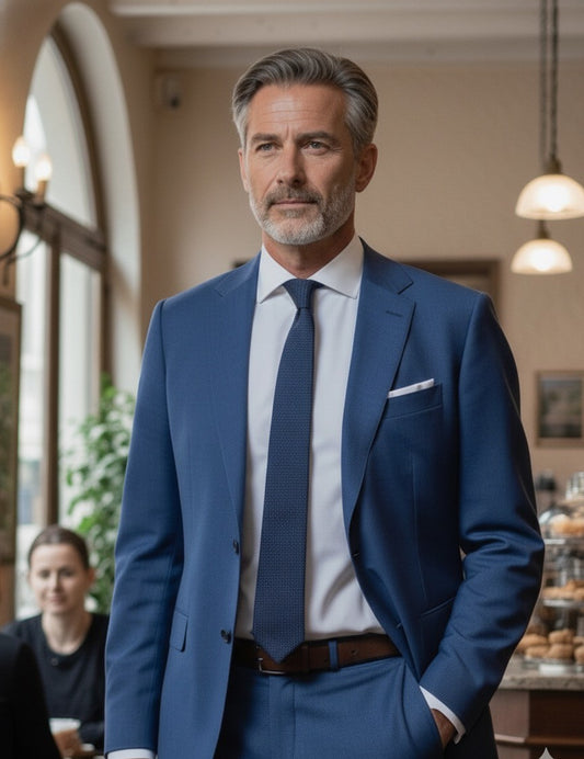 Fatos Regular Fit Azul Aberto