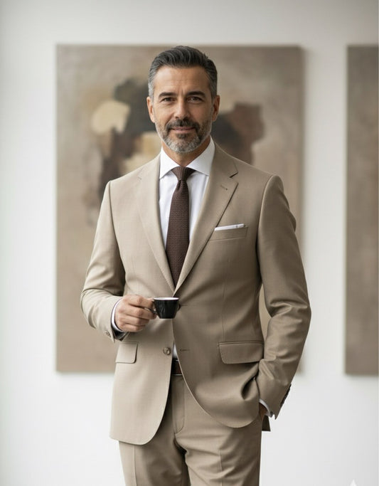 Fatos Regular Fit Bege