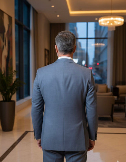 Fatos Regular Fit Cinza olho de perdiz