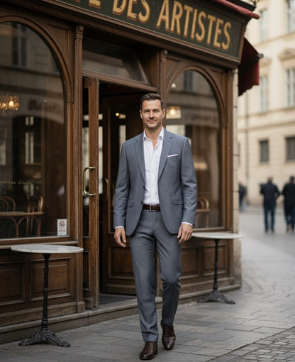 Fatos Regular Fit Cinza olho de perdiz