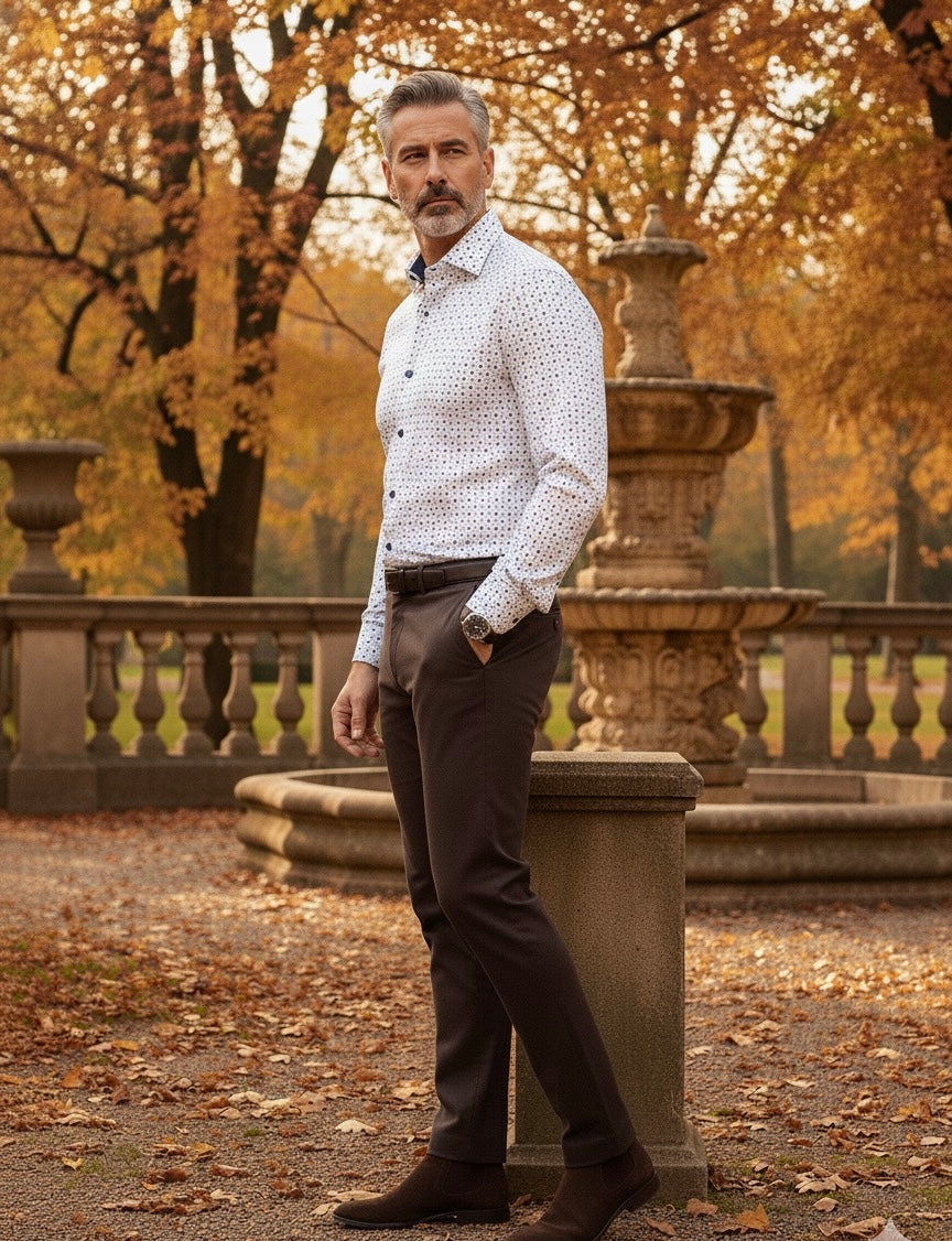 Calça Chino Castanho 1