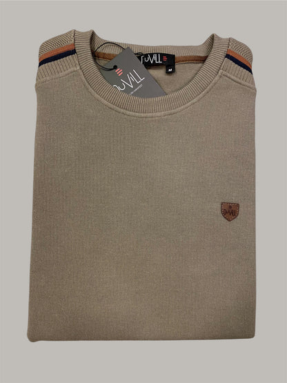 Camisola Gola Redonda Bege