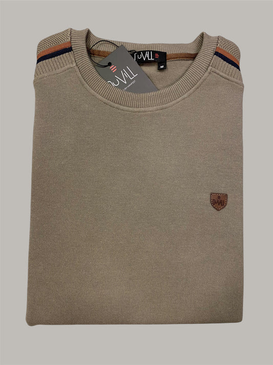 Camisola Gola Redonda Bege