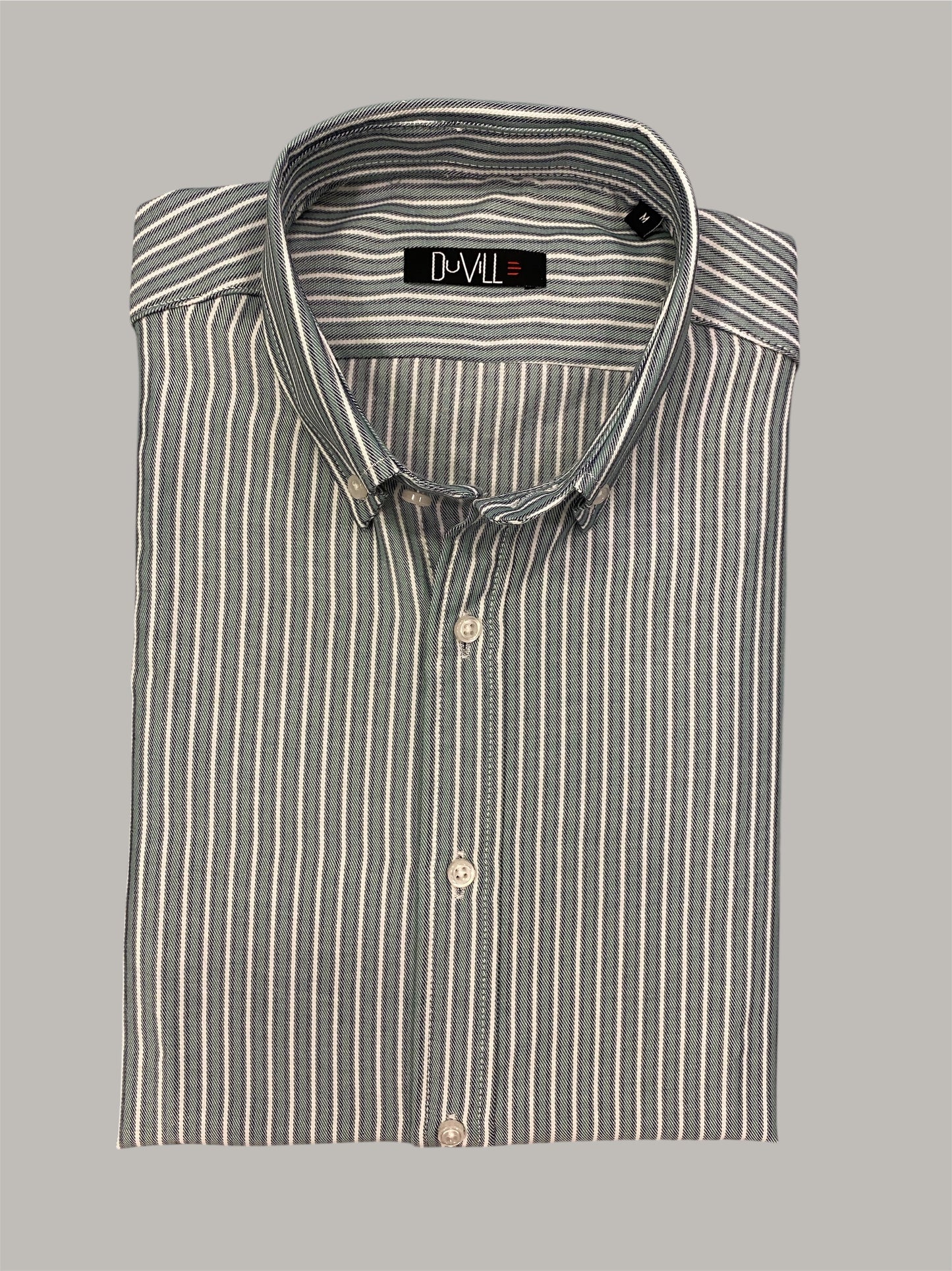 Camisa Regular Fit Risca Verde