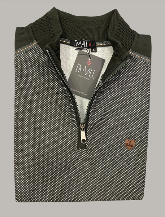 Polo Manga Comprida Verde mescla