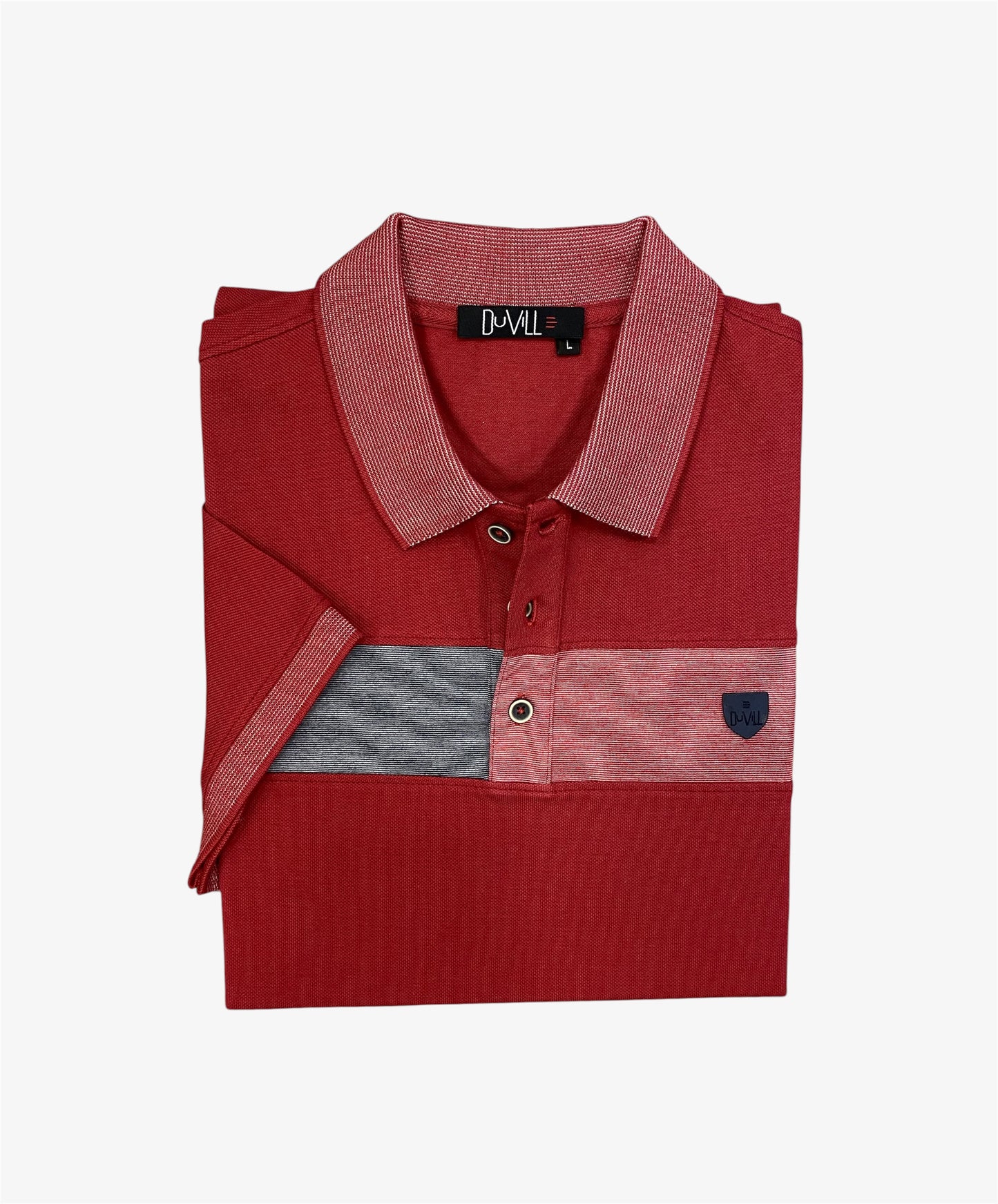 Polo Manga Curta Vermelho Fantasia