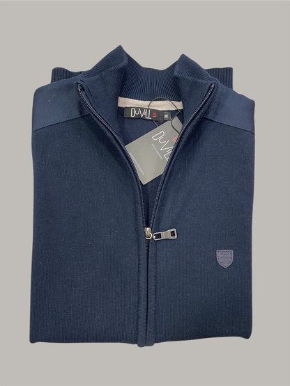 Casaco Malha Fecho Azul